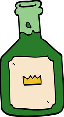 cartoon doodle alcoholic drink