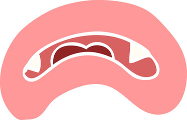 cartoon doodle vampire mouth