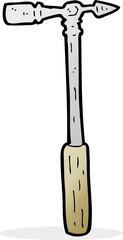 cartoon pin hammer