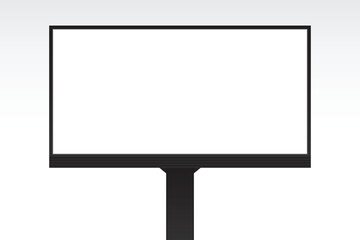 Fototapeta premium blank billboard mockup. vector billboard