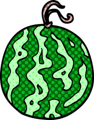 Obraz premium cartoon doodle melon