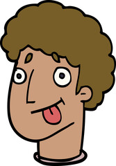cartoon doodle funny male face
