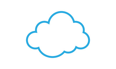 Obraz premium Cloud computing logo design vector 