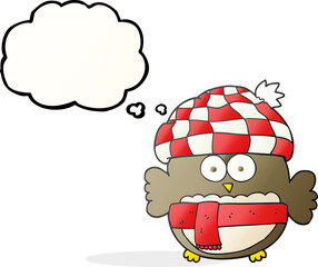thought bubble cartoon cute owl