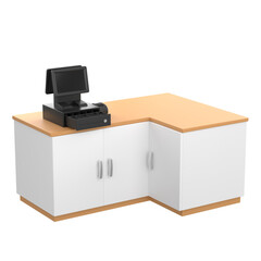 3D Icon of Cashier Table