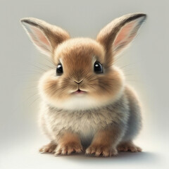 Obraz premium cute little rabbit, generative ai
