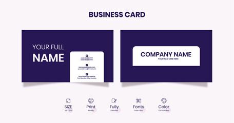 Minimal Business  Card Design Vintage Styel