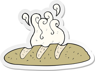 sticker of a cartoon loaf of bread