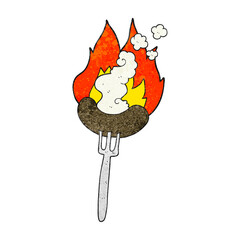 texture cartoon hot sausage