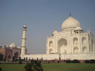 for a walk visiting the Taj Mahal historical monument