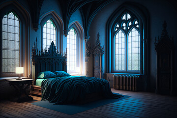 castle interior bedroom