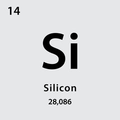 Periodic table element icon vector logo design template