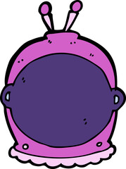 cartoon space helmet