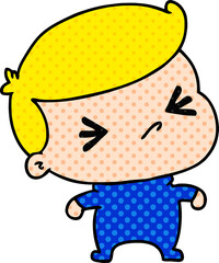cartoon of a kawaii cute cross baby