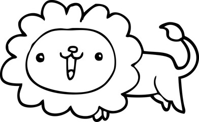 cute cartoon lion