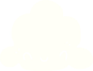 flat color style cartoon cloud