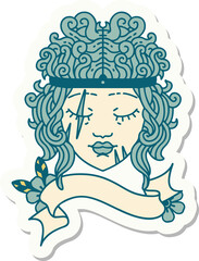 human barbarian character sticker