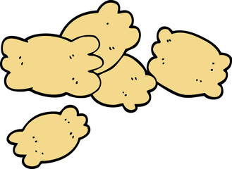 hand drawn doodle style cartoon pasta