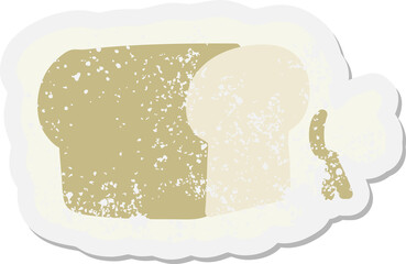 loaf of bread in bag grunge sticker