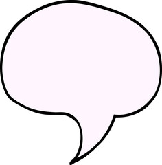 cartoon doodle speech bubble