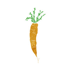 retro cartoon carrot