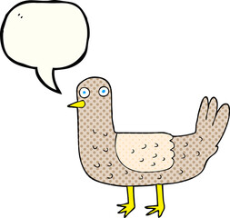 comic book speech bubble cartoon bird