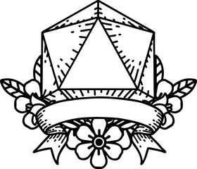 natural one d20 dice roll illustration