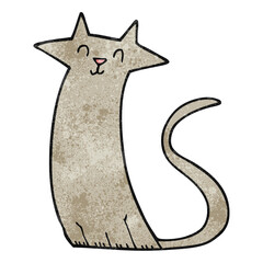 textured cartoon cat