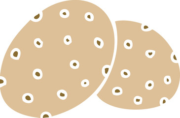 cartoon doodle cookies together