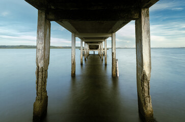 pier in the lake
Vista do pier na lagoa