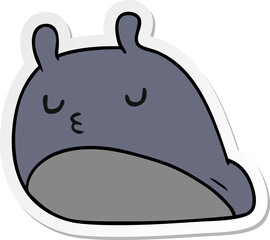 sticker cartoon kawaii fat cute slug
