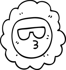 cartoon sunflower