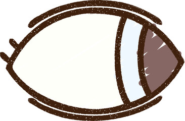 Eye Looking Chalk Drawing