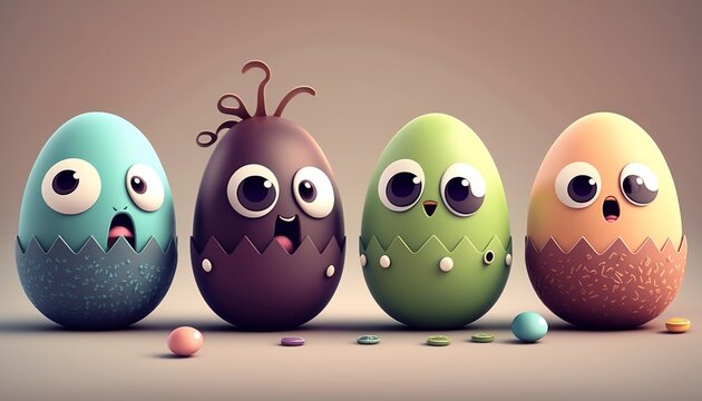 funny cute easter eggs