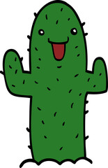 Obraz premium cartoon cactus