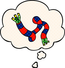 cartoon tech cable and thought bubble in comic book style