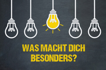Was macht dich besonders?