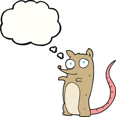 thought bubble cartoon mouse