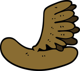 cartoon doodle of a hot dog