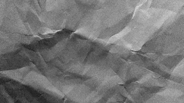 Looped Halftone Crumpled Paper Texture
