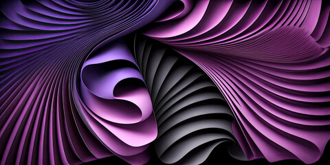 A vibrant and abstract pattern of 3D shapes and colors is depicted - generative ai.