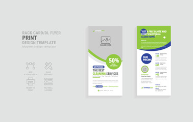 House cleaning dl flyer template
