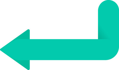 Arrow banner color background