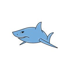 Shark illustration logo