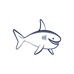 Shark illustration logo