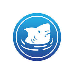 Shark illustration logo