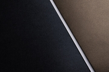 Arranged sheets of colorful carton