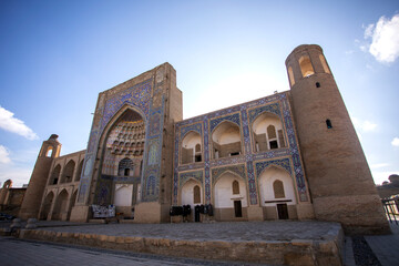 Madrasah facade with honeycomb ornament