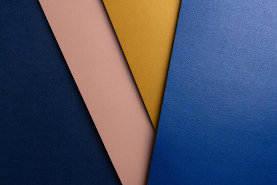Arranged sheets of colorful carton