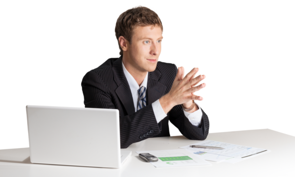 thinking young professional